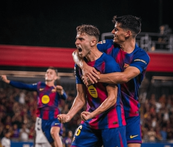 费尔明本场数据: 2个得分  , 3次过人, 创造2次绝对机