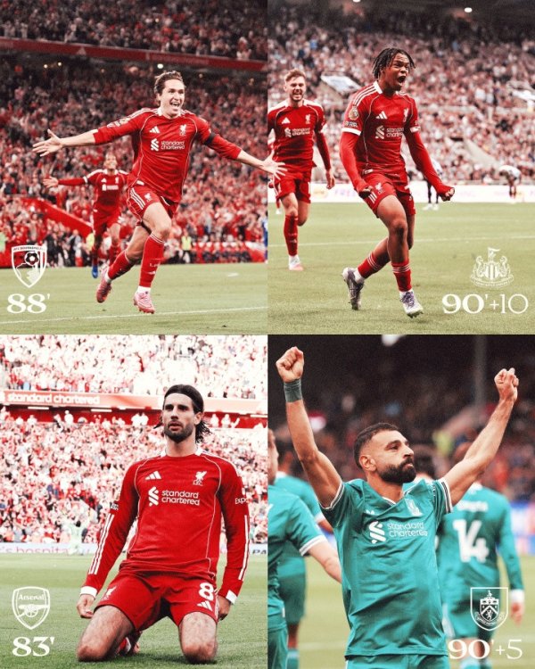 利物浦4轮4致胜球  仍保持全胜+送2/4名唯一1败, 英超