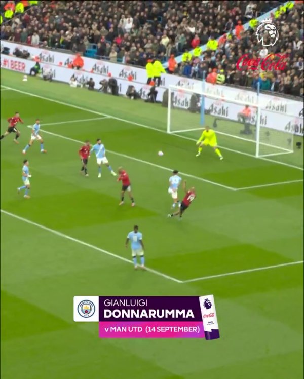 首秀献神扑，多纳鲁马曼市德比扑姆伯莫射球  当选英超9月最佳