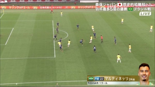 巴西客场应战    2-0领跑  日本！马丁内利凌空斩，帕奎